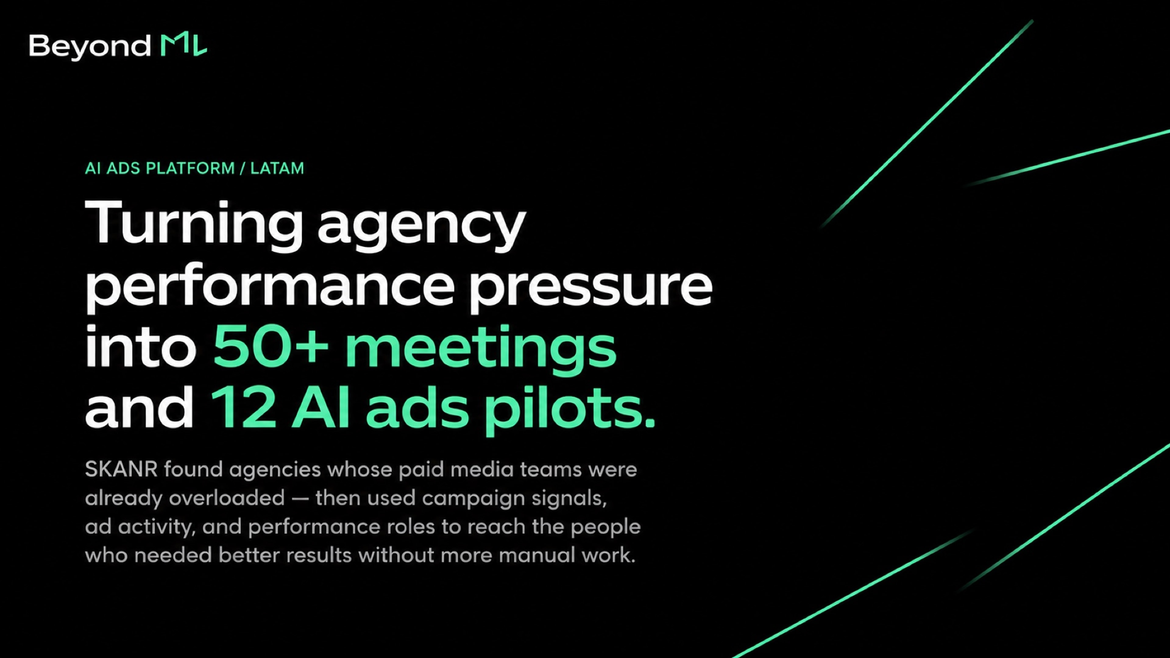 Beyond ML case slide